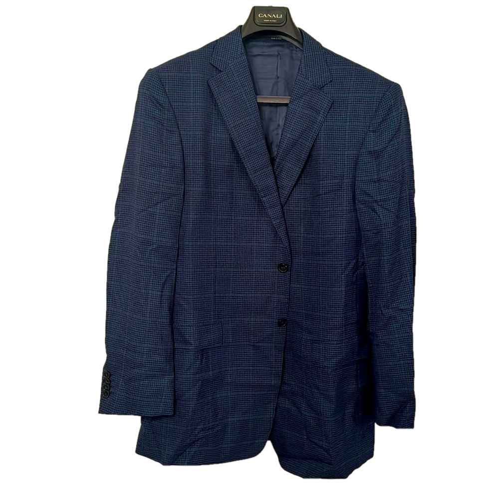 Ermenegildo Zegna Blue‎ checked Blazer Beautiful Zegna quality